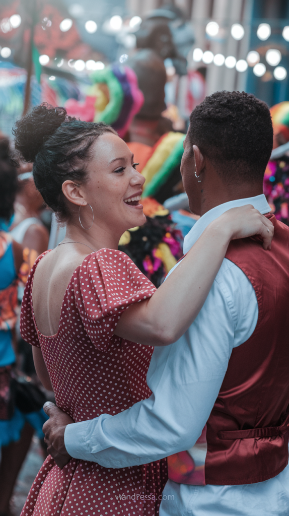 St Lucia Travel Guide. Dancing to the rhythmic beats of calypso music during Carnival, surrounded by colorful costumes and the infectious energy of the crowd.