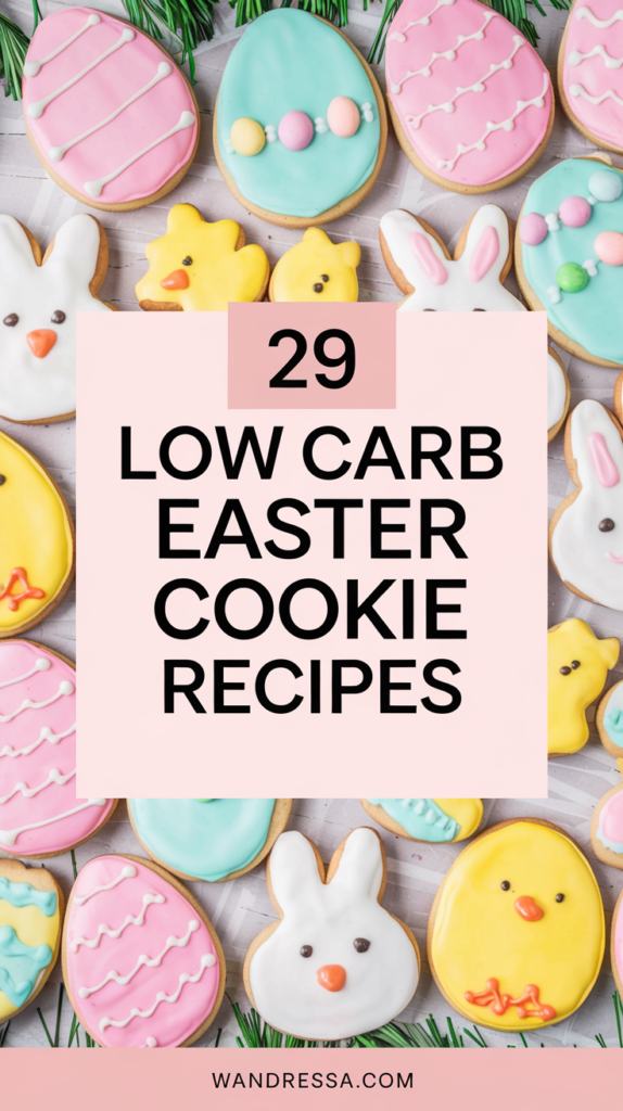 Low Carb Easter Cookie Recipes and Decorating ideas.